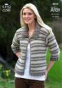 King Cole Ladies Sweater & Jacket Merino Aran Knitting Pattern 3024