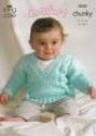 King Cole Baby Jacket, Sweater & Hat Comfort Chunky Knitting Pattern 3043