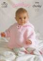 King Cole Baby Blanket, Jacket, Cape & Rabbit Comfort Chunky Knitting Pattern 3046