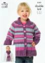 King Cole Children's Coat, Sweater & Scarf DK Knitting Pattern 3101