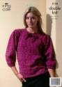 King Cole Ladies Jacket, Sweater, Top & Hats Moods DK Knitting Pattern 3124