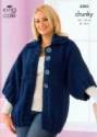 King Cole Plus Size Ladies Jacket & Top Magnum Chunky Knitting Pattern 3203