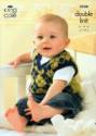 King Cole Baby Cardigan, Waistcoat & Slipover DK Knitting Pattern 3248