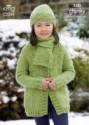 King Cole Children's Jackets, Hats & Scarf Comfort Chunky Knitting Pattern 3303