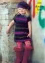 King Cole Children's Looped Dress, Top & Beret Riot DK Knitting Pattern 3325