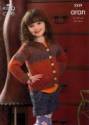 King Cole Children's Sweater & Cardigan Twist Aran Knitting Pattern 3339