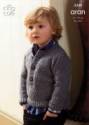 King Cole Children's Coat & Sweater Fashion Aran Knitting Pattern 3340