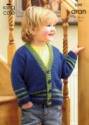 King Cole Children's Cardigans Fashion & Twist Aran Knitting Pattern 3341