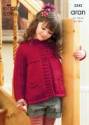 King Cole Children's Jacket & Dress Aran Knitting Pattern 3342