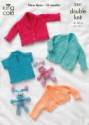 King Cole Baby Cardigans, Sweater & Bolero Comfort DK Knitting Pattern 3351