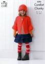 King Cole Children's Jacket, Hat & Cardigan Comfort Chunky Knitting Pattern 3395