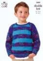 King Cole Children's Sweater & Slipover Wicked DK Knitting Pattern 3404