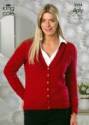 King Cole Ladies Sweater & Top Merino 4 Ply Knitting Pattern 3524