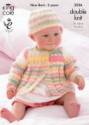 King Cole Baby Coats & Hats Comfort Prints DK Knitting Pattern 3556