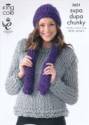 King Cole Sweaters & Accessories Supa Dupa Extra Chunky Knitting Pattern 3621