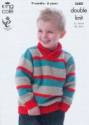 King Cole Children's Sweaters DK Knitting Pattern 3680