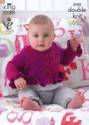 King Cole Baby Cardigans & Sweater Melody DK Knitting Pattern 3705