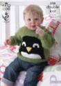 King Cole Baby Cardigan & Sweater Pricewise DK Knitting Pattern 3708