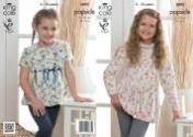 King Cole Tunic & Top Popsicle Knitting Pattern 3892