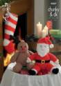 King Cole Santa & Rudolph Christmas Toys & Stocking Cuddles Knitting Pattern 9007