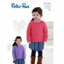 Peter Pan Baby/Children's DK Sweater & Cardigan Knitting Pattern 1191