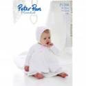 Peter Pan Baby/Children's Moondust Coat & Hat Knitting Pattern 1200