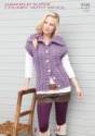 Hayfield Super Chunky With Wool Ladies Waistcoat Knitting Pattern 9749