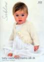 Sublime Rose Cardigan Baby Cashmere Merino Silk DK Knitting Pattern 6008