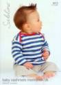 Sublime Matelot Sweater Baby Cashmere Merino Silk DK Knitting Pattern 6013