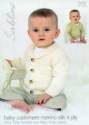 Sublime Wrap Sweater & Jacket Baby Cashmere Merino Silk 4 Ply Knitting Pattern 6032