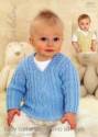 Sublime Vintage Sweater & Tank Baby Cashmere Merino Silk 4 Ply Knitting Pattern 6033