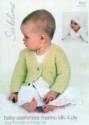 Sublime Ziggy Cardigan & Hat Baby Cashmere Merino Silk 4 Ply Knitting Pattern 6034