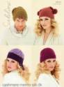 Sublime Cashmere Merino Silk DK Family Hats Knitting Pattern 6041