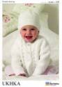 UK Hand Knit Association Baby Cardigan & Hat DK Knitting Pattern UKHKA110