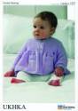 UK Hand Knit Association Baby Cardigan DK Knitting Pattern UKHKA123