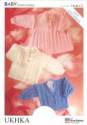 UK Hand Knit Association Baby Cardigan & Matinee Coat DK Knitting Pattern UKHKA2