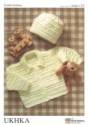 UK Hand Knit Association Baby Jacket & Hat DK Knitting Pattern UKHKA51