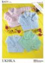 UK Hand Knit Association Baby Cardigans & Sweaters 4 Ply Knitting Pattern UKHKA6
