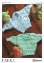 UK Hand Knit Association Baby Sweater & Cardigan DK Knitting Pattern UKHKA78