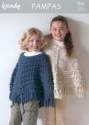 Wendy Pampas Mega Chunky Children's Poncho & Cape Knitting Pattern 5084