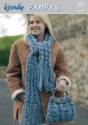 Wendy Pampas Mega Chunky Scarf & Bag Knitting Pattern 5185