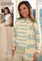 Wendy Ladies Supreme Cotton 4 Ply Cardigan & Top Knitting Pattern 5350
