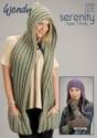 Wendy Serenity Super Chunky Hooded Wrap with Pockets & Hat & Gloves Knitting Pattern 5583