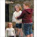Wendy Traditional Aran Children's Hooded & Collared Cardigans Knitting Pattern 5744
