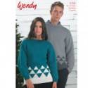 Wendy Chunky Tree Christmas Unisex Sweater Knitting Pattern 5755