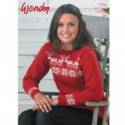 Wendy Double Knitting DK Reindeer Christmas Sweater Knitting Pattern 5756