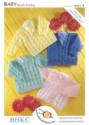 UK Hand Knit Association Baby Sweater & Cardigans DK Knitting Pattern BHKC8