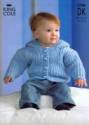 King Cole Baby Jacket, Coat & Sweater DK Knitting Pattern 2786