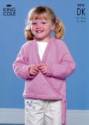 King Cole Children's Sweater, Bolero & Cardigan Smooth DK Knitting Pattern 2911