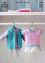King Cole Baby Sweaters & Gilet DK Knitting Pattern 2963